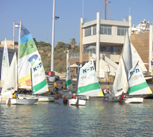 sailing dinghies, Tel Aviv marina
