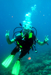me diving, with Soneve Gilli resort