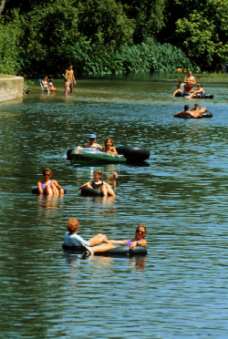 Tubing in the San Marcos River
