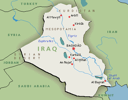 Map of Iraq