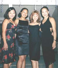 With Sheils, Imee, Val @ my grad party in Pablo's 