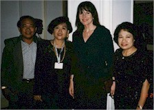 Dad, Mom, & Tita Myrna with Miss Morley - Pres. of Miss World