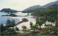 View of Seychelles from our room