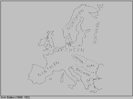 localizacin geogrfica de los grupos romanes