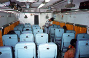 Interior of AC chair car