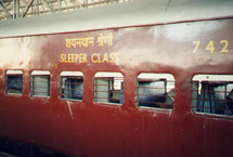 Sleeper class car at Bombay Victoria Terminus