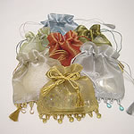 beaded organza favor bags