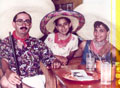 Me and my parents in Acapulco, dressed up. 1996.