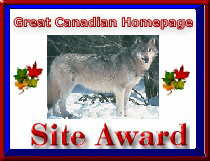 Great Canadian Homepage Award!!