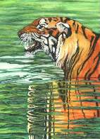 a watercolour and gauche painting on paper A4 size