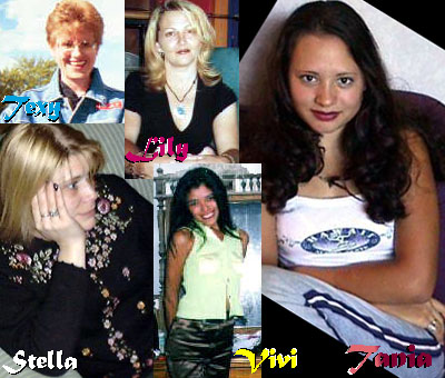 Images set of Stella, Texy, Lily, Tania, Vivi