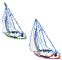 two sailboats