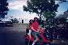On a moped in Nantucket Island