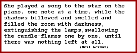 She played a song to the star on the piano.