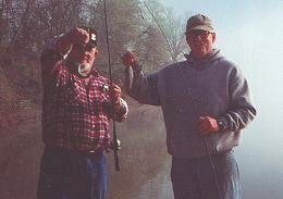 Dad and James and their BIG catch of the day