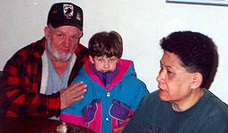 Dad with his 
adopted granddaughter Samantha