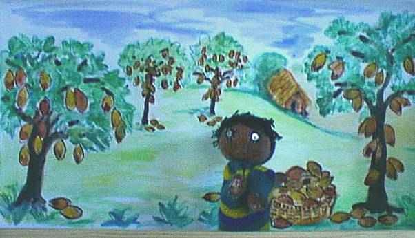 Kakaobauer in Afrika
