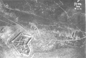 Fort de Souville, Luftaufnahme vom 19. Juni 1916