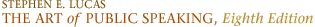 The Art of Public Speaking