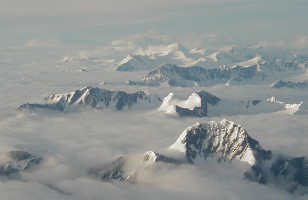 Mountains in the sky