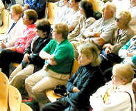 Camille, Denise, Georgianna, Mary, Adrienne, and Marianne. All listening intently.