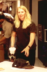 Libby Riddle:  Hey Sonny, did you ride a dog sled yet?