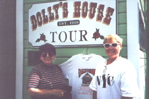 Golly, gee, fellas; Find her a vacant knee, fellas; Dolly'll never go away again! (Georgianna and Marianne--considering a job change???)