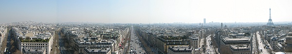 View from Arc de Triomphe