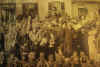 Members of the original Westerville Band played in mini-parades to escort visitors to Westerville during a Republican rally, held at the home of Post-Mistress, Mary E. Lee.