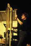 In concert, late 1990s -- Linda on the chimes.