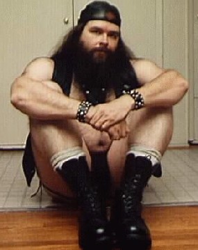 Charlie in boots and longhair