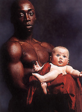 Man and baby