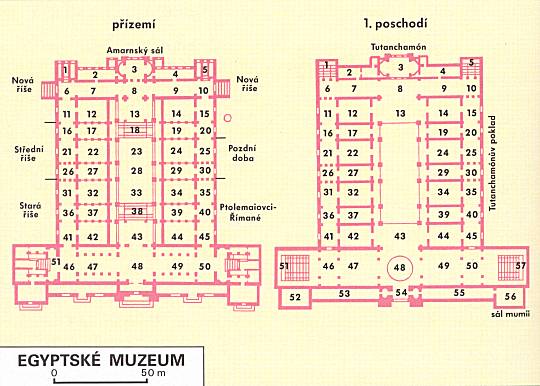 Orientan mapka egyptskho muzea