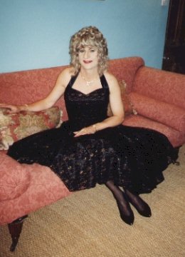 My black and gold 50's party dress
