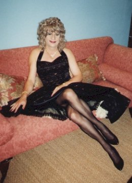 My black and gold 50's party dress