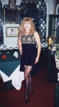My black dress with the short tight skirt and small train