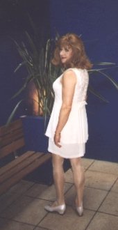 My white sleeveless cocktail dress