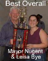 Mayor Nugent and Overall Winner Leisa Bye