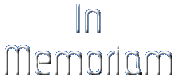 In Memoriam