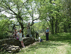 A break in a tour