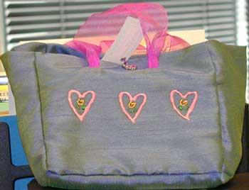 Heart Silk Bag