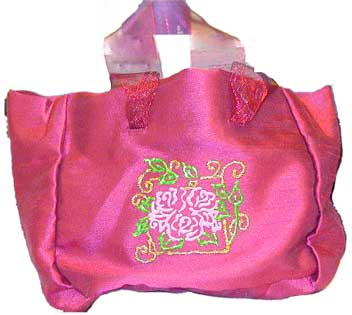 Rose Silk Bag