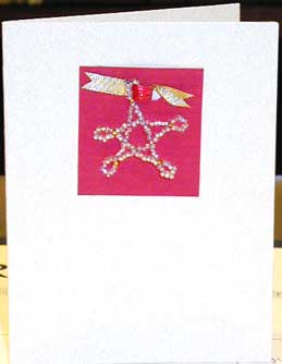 Beaded Star Card
