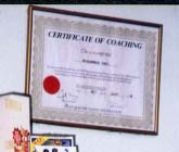 Coach Rafi's Certificate of Coaching