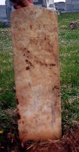Tombstone of Mary (Shaw) Sexton