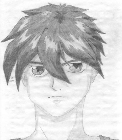 Heero doing his Glare of Death(tm).