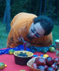 Jarod with Candle, Mabon 2003