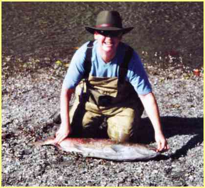 A great visit. 20lb. chinook salmon, river fly fishing. Saw elk, bear tracks. A fantastic day. Richard, UK