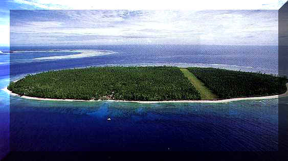 Aerial view of D'Arros
