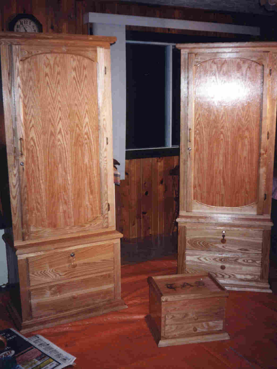 hand crafted gun cabinets